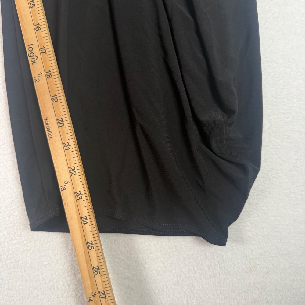 Sun Kim Wide Leg Pants Womens Size S Black Jersey Stretch Lagenlook Avant Garde - Picture 6 of 8